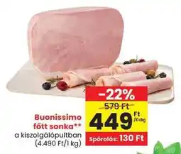 Spar Buonissimo főtt sonka ajánlat
