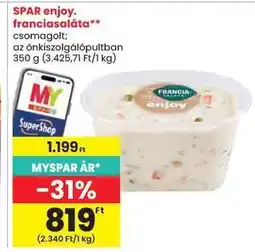 Spar SPAR enjoy. franciasaláta ajánlat