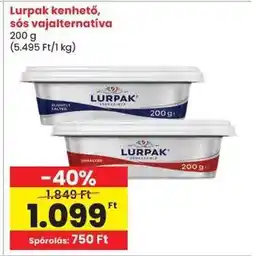 Spar Lurpak kenhető, sós vajalternatíva ajánlat
