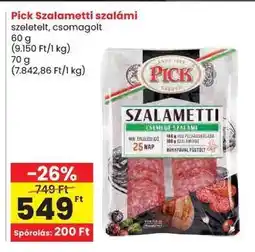 Spar Pick Szalametti szalámi ajánlat