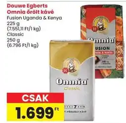 Spar Douwe Egberts Omnia Őrölt Kávé ajánlat