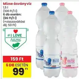 Spar Mizse ásványvíz ajánlat
