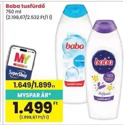 Spar BABA Tusfürdő ajánlat