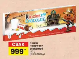 Spar Kinder Halloween csokoládé ajánlat