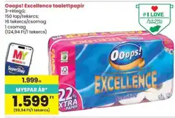 Spar Ooops! Excellence Toalettpapír ajánlat