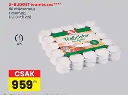 Spar S-BUDGET teamécses ajánlat