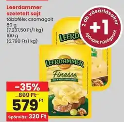 Spar Leerdammer szeletelt sajt ajánlat