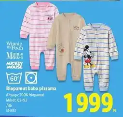 Lidl Biopamut baba pizsama ajánlat