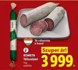 Lidl Kometa téliszalámi ajánlat