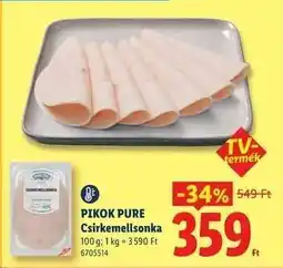 Lidl PIKOK PURE Csirkemellsonka ajánlat
