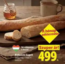 Lidl Kukoricás bagett ajánlat