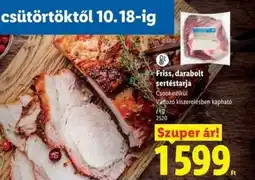 Lidl Friss, darabolt sertéstarja ajánlat
