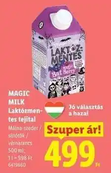 Lidl MAGIC MILK Laktózmentes tejital ajánlat