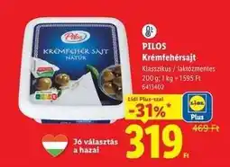 Lidl Pilos Krémfehérsajt ajánlat