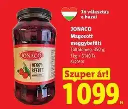 Lidl JONACO Magozott meggybefőtt ajánlat