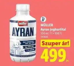 Lidl MÜLLER Ayran joghurtital ajánlat