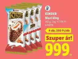 Lidl KINDER Maxi King ajánlat