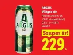 Lidl Argus ajánlat