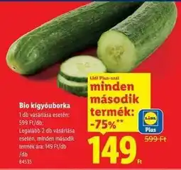 Lidl Bio kígyóuborka ajánlat