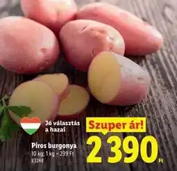 Lidl Piros burgonya ajánlat