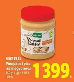Lidl MARIBEL Pumpkin Spice ízű mogyoróvaj ajánlat