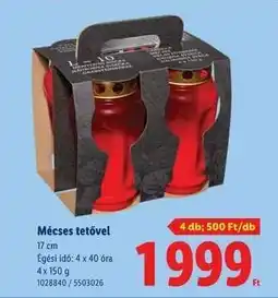 Lidl Mécses tetővel ajánlat