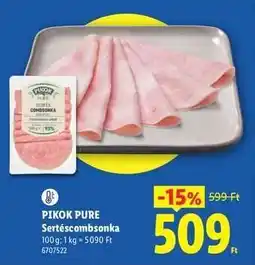 Lidl PIKOK PURE Sertéscombonka ajánlat