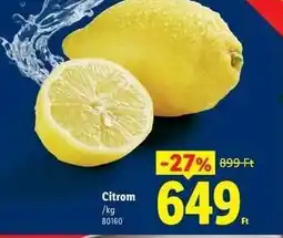 Lidl Citrom ajánlat