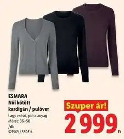Lidl ESMARA ajánlat