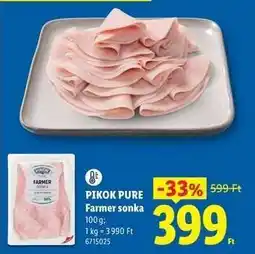 Lidl Pikok Pure Farmer sonka ajánlat