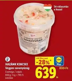 Lidl HAZÁNK KINCSEI Vegyes savanyúság ajánlat