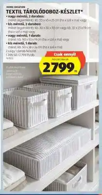 ALDI TEXTIL TÁROLÓDOBOZ-KÉSZLET ajánlat