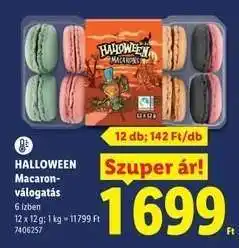 Lidl HALLOWEEN Macaron-válogatás ajánlat