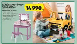 ALDI Fa műhelyautó vagy sminkasztal ajánlat