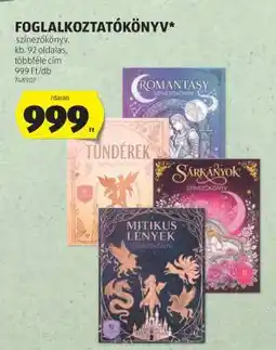 ALDI FOGLALKOZTATÓKÖNYV ajánlat
