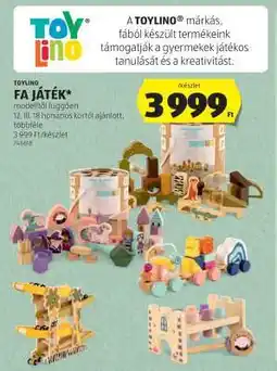 ALDI TOYLINO Fa Játék ajánlat