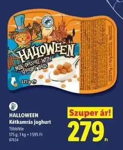 Lidl HALLOWEEN Kétkamrás joghurt ajánlat