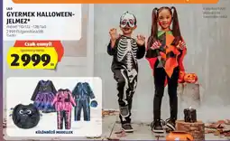 ALDI GYERMEK HALLOWEEN JELMEZ ajánlat