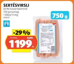 ALDI SERTÉSVIRSLI ajánlat