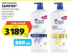 ALDI HEAD & SHOULDERS Sampon ajánlat