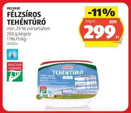 ALDI MILSANI FÉLZSÍROS TEHÉNTÚRÓ ajánlat
