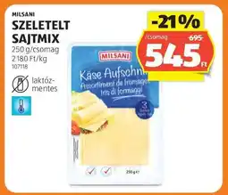 ALDI MILSANI Szeletelt Sajtmix ajánlat