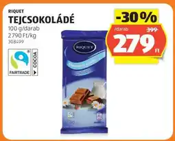 ALDI Riquet Tejcsokoládé ajánlat