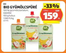 ALDI Bio gyümölcspüré ajánlat