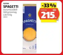 ALDI Cucina Spagetti ajánlat