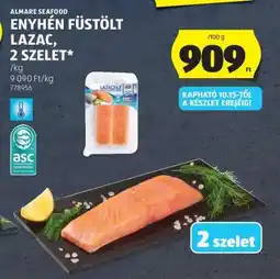 ALDI Almare Seafood Enyhén Füstölt Lazac, 2 szelet ajánlat