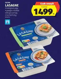 ALDI Cucina Lasagne ajánlat