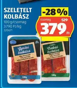 ALDI Szeletelt kolbász ajánlat