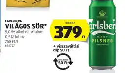 ALDI CARLSBERG Világos sör ajánlat