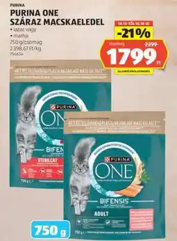ALDI Purina ONE Száraz Macskaeledel ajánlat